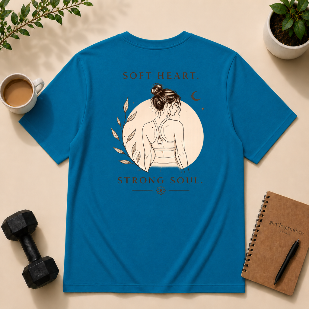Soft Heart / Strong Soul - back of the t-shirt