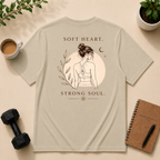 Soft Heart / Strong Soul - back of the t-shirt