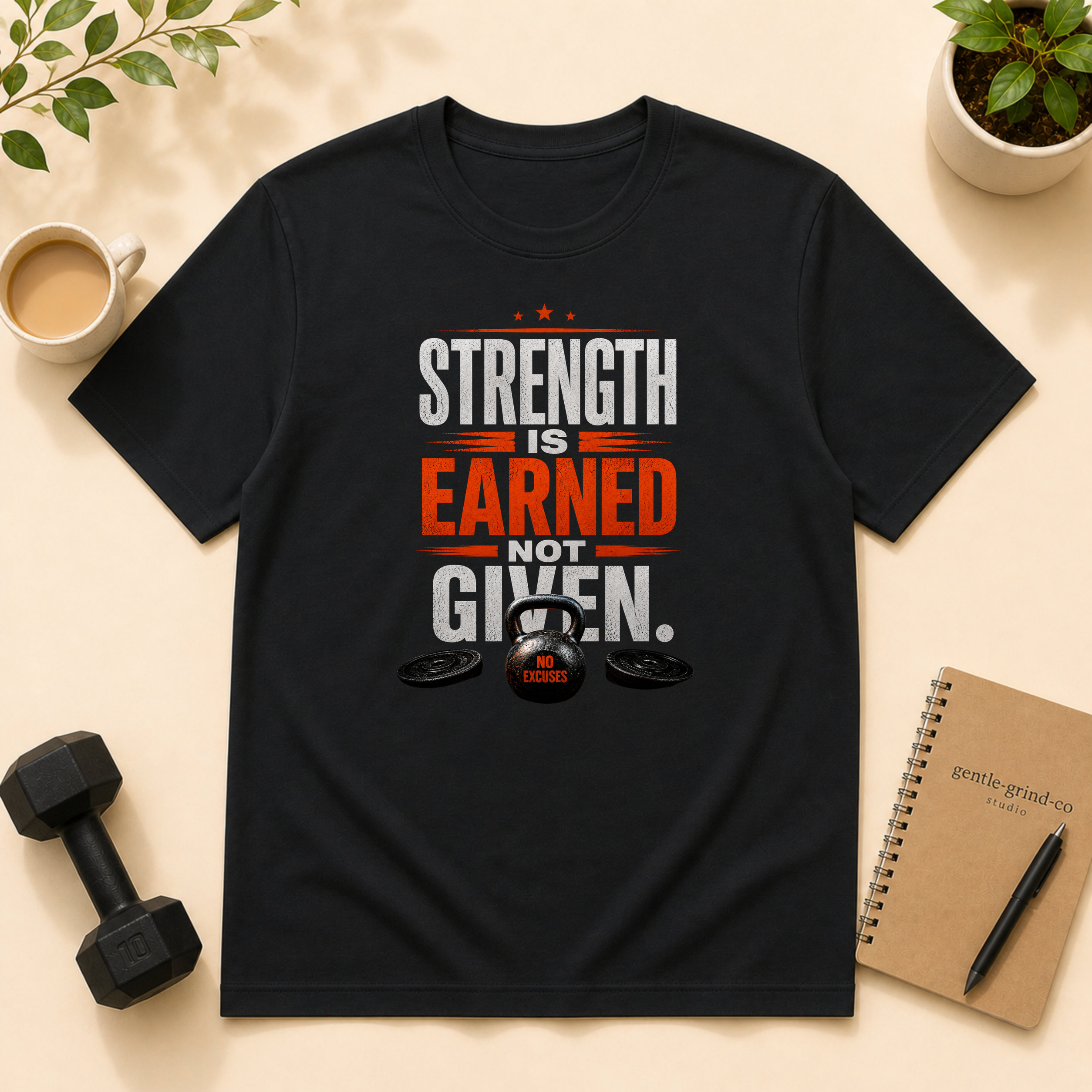 Strength is earned, not given