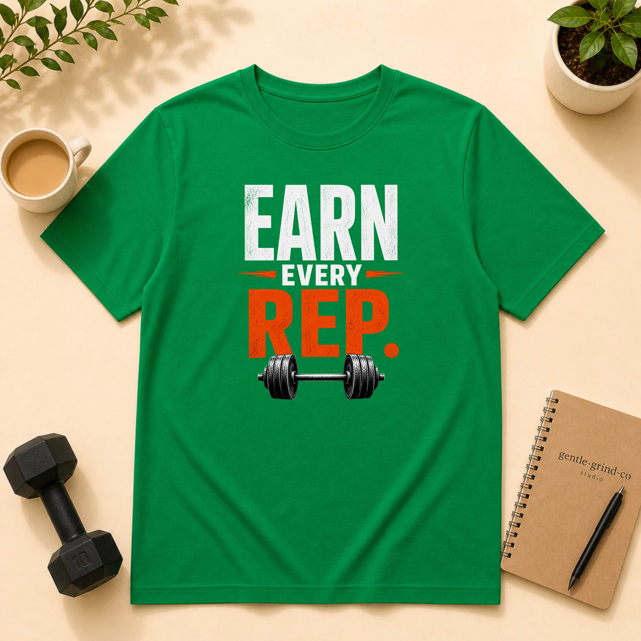 Earn Every Rep – Gym Motivation