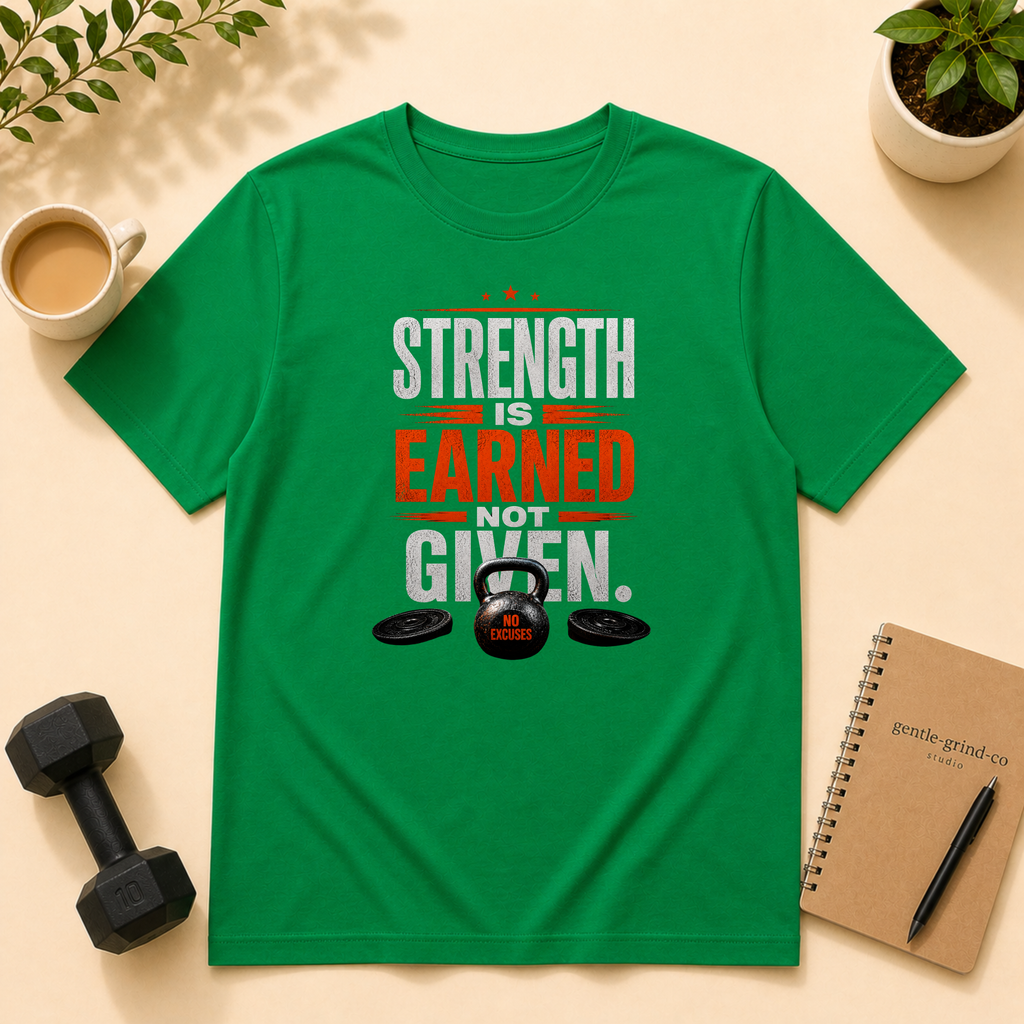 Strength is earned, not given