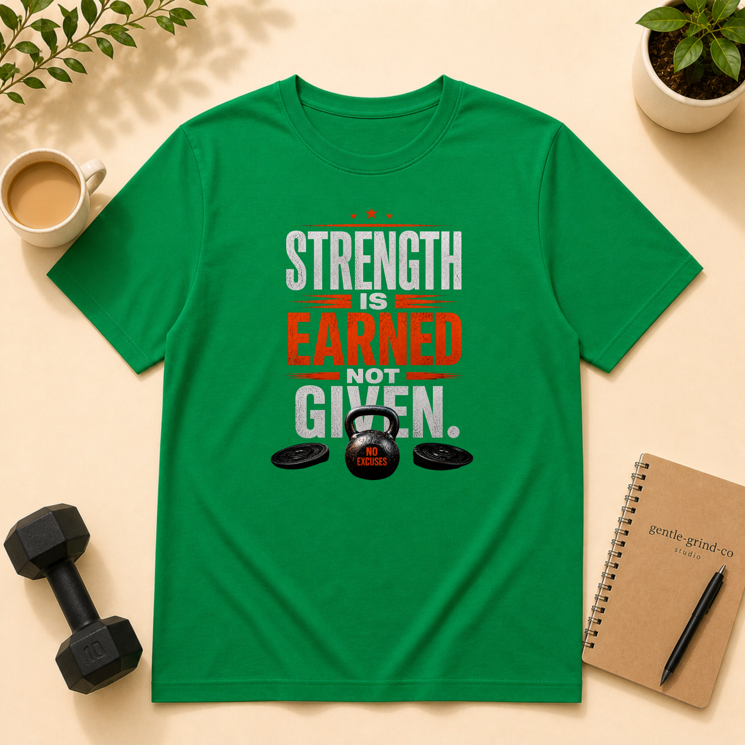 Strength is earned, not given