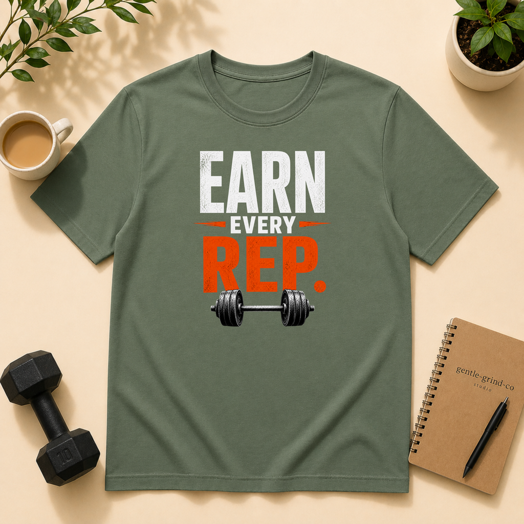 Earn Every Rep – Gym Motivation