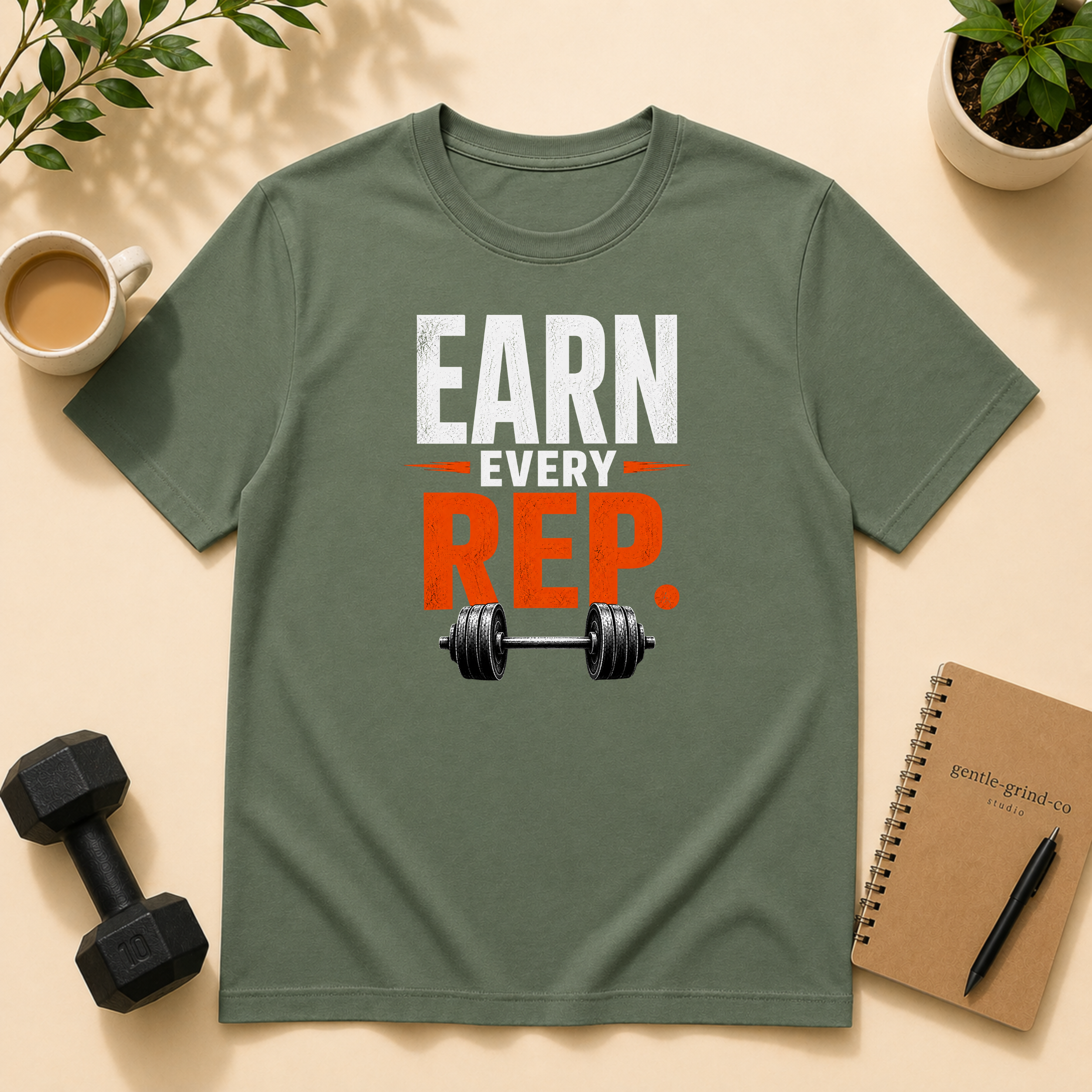 Earn Every Rep – Gym Motivation